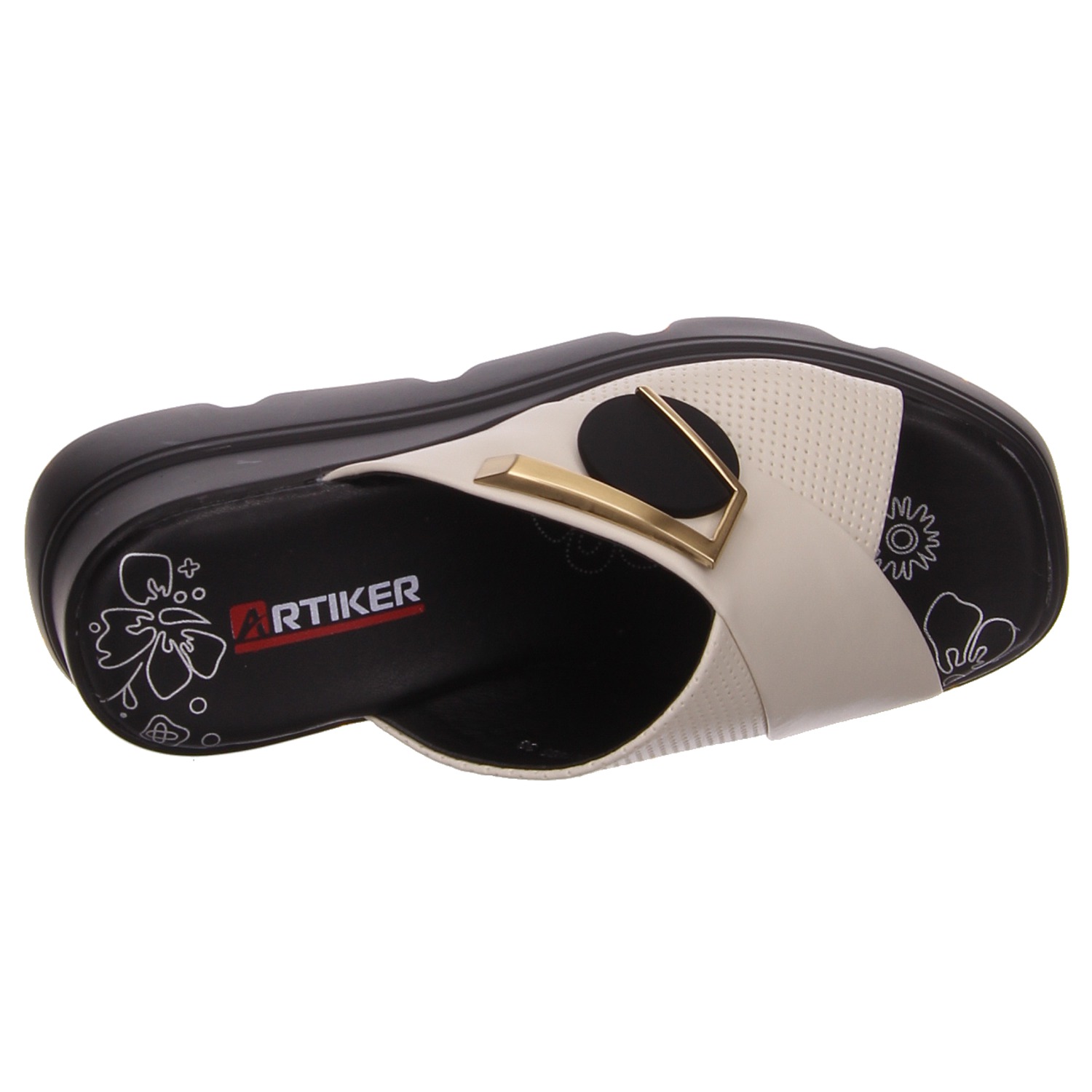 Artiker Damen Pantolette beige beige
