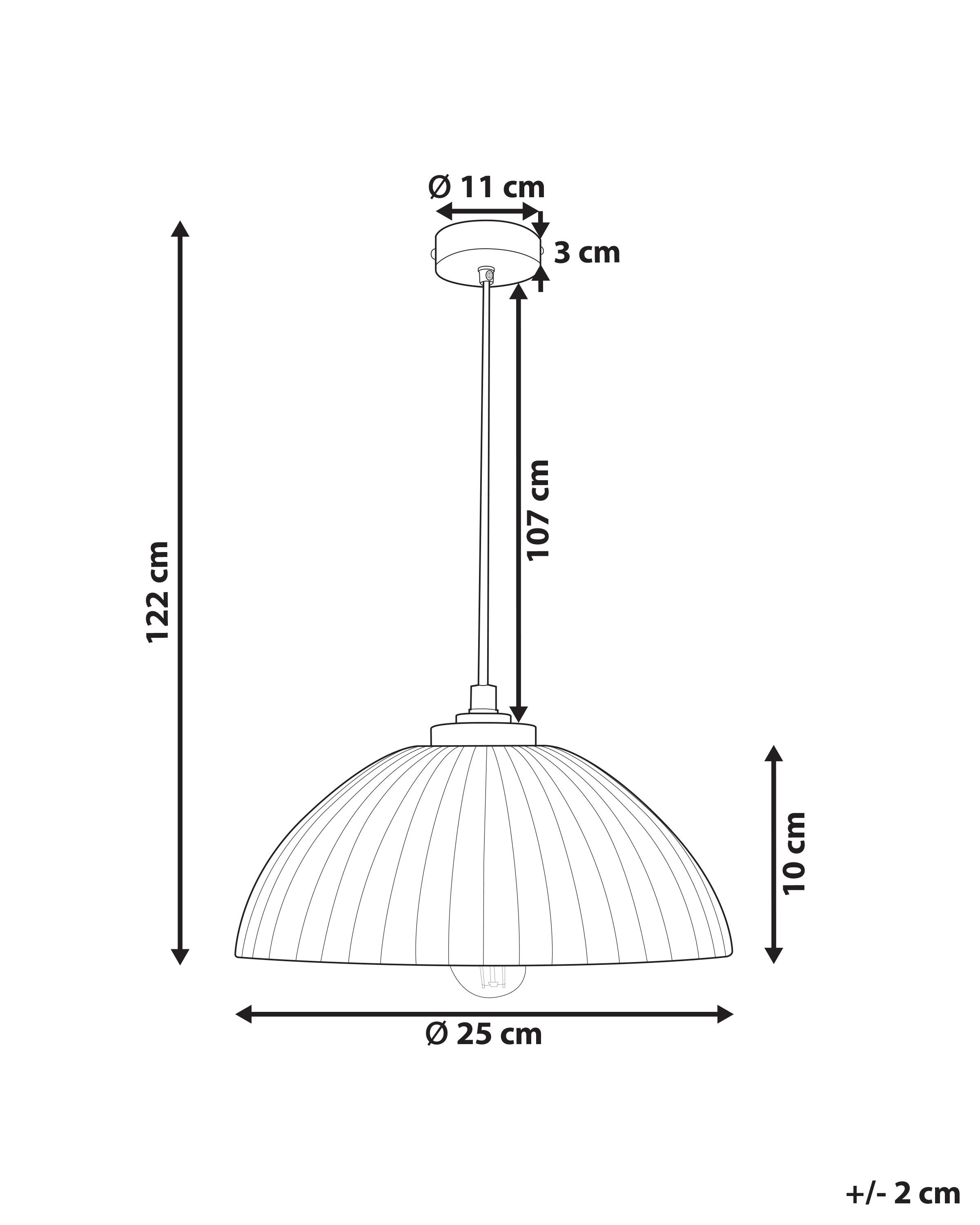 Hanglamp COTTICA Papier-mâché Wit