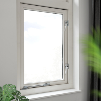 AXA Raamsluiting met drukknop links aluminium