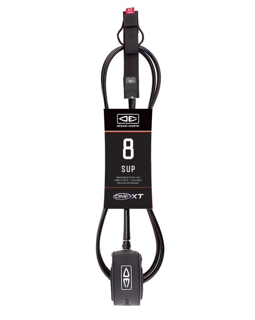 Ocean and earth Leash SUP 8' - One XT Black