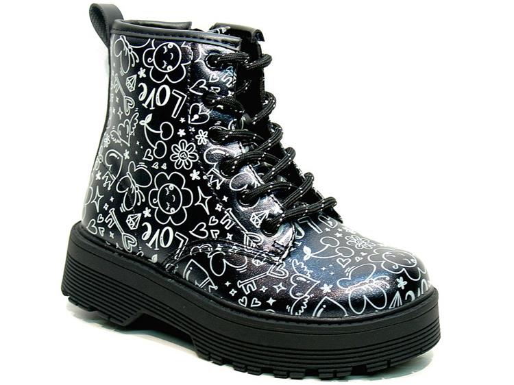 Skechers 303408L Gravlen Hi - Doodle Zwart