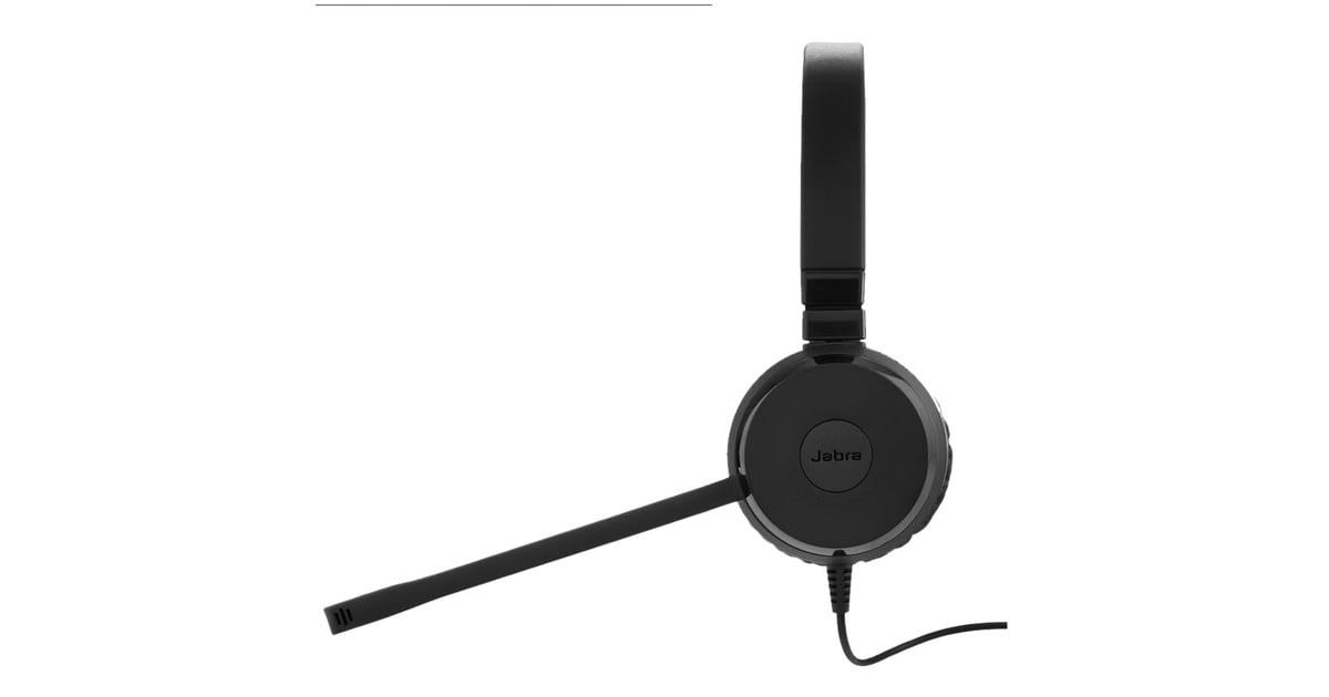 JabraEvolve 20 SE on-ear headset  (Zwart)