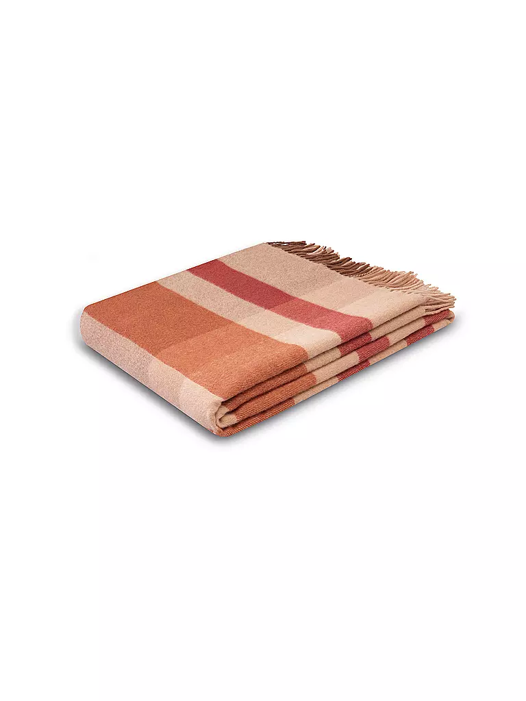 BIEDERLACK Tagesdecke - Plaid 150x200cm Nature-Charming  orange