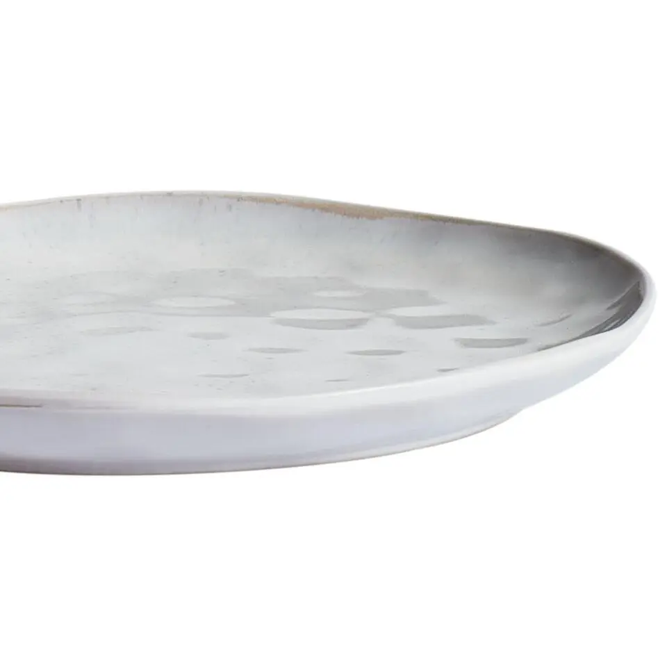 SESAME - Dinerborden set van 8 - Lichtgrijs - Steengoed