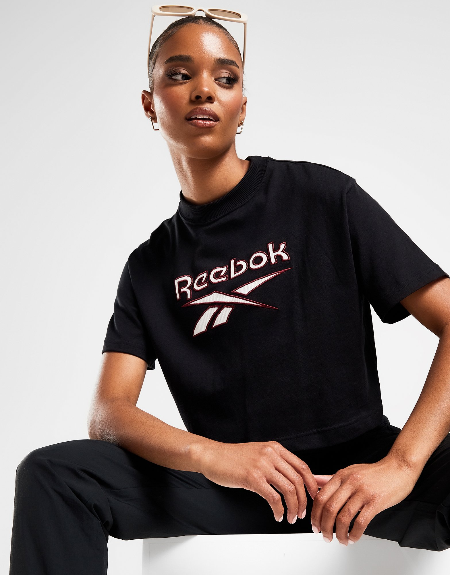 Reebok t-shirt crop reebok classics big logo