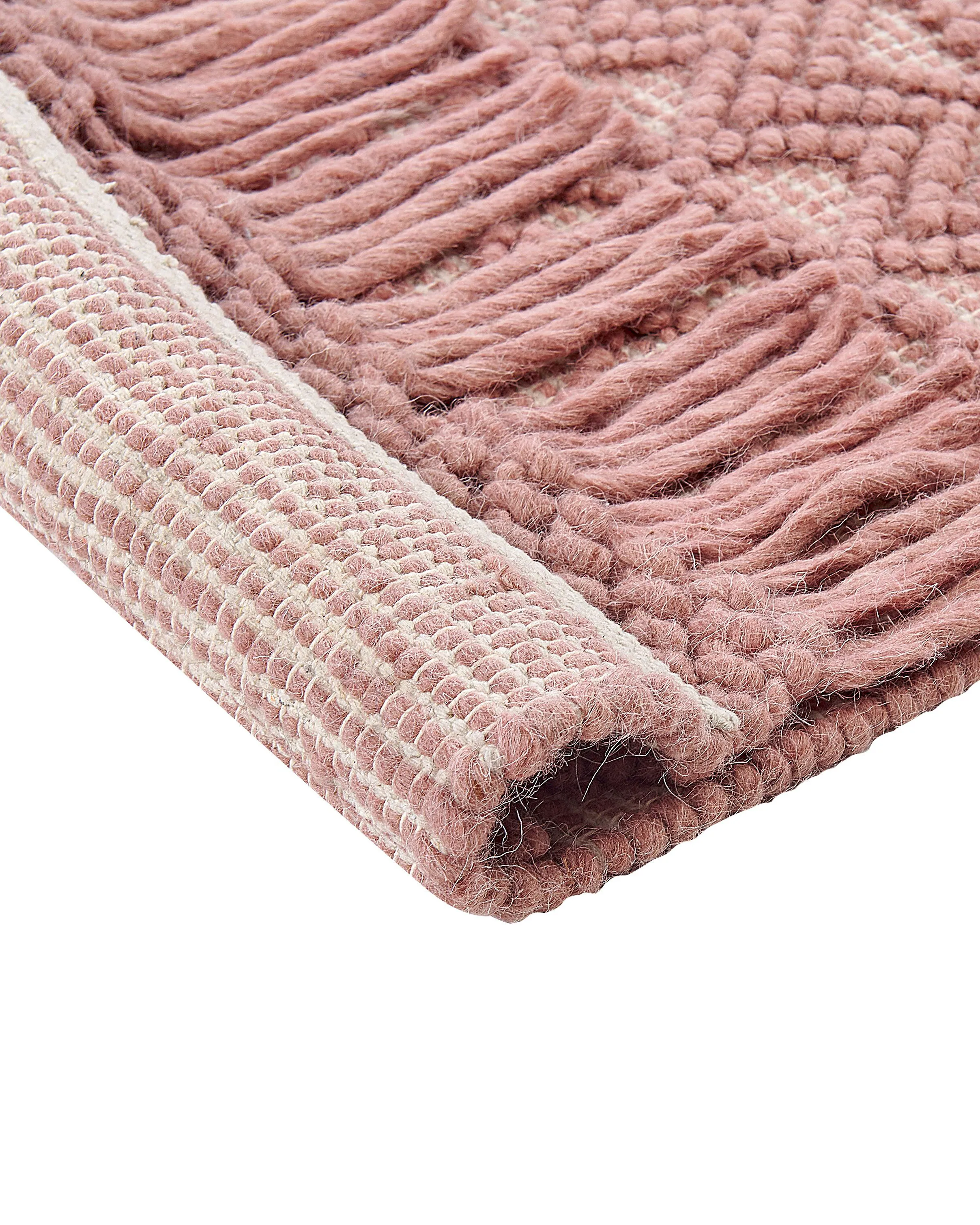 Vloerkleed ALUCRA Roze 160 x 230 cm Wol