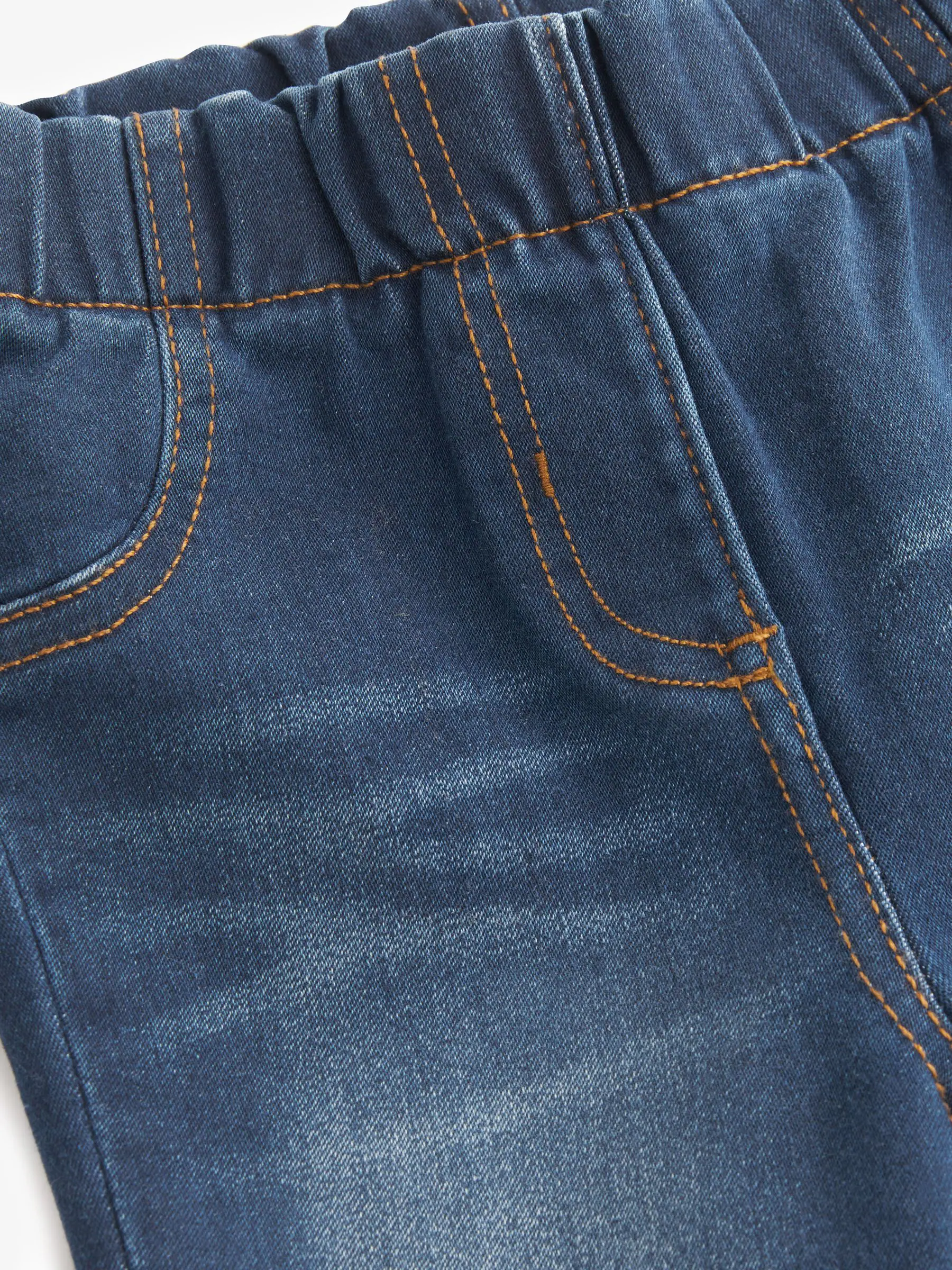 Middenblauw denim - Jegging met elastische taille (3 mnd-7 jr)