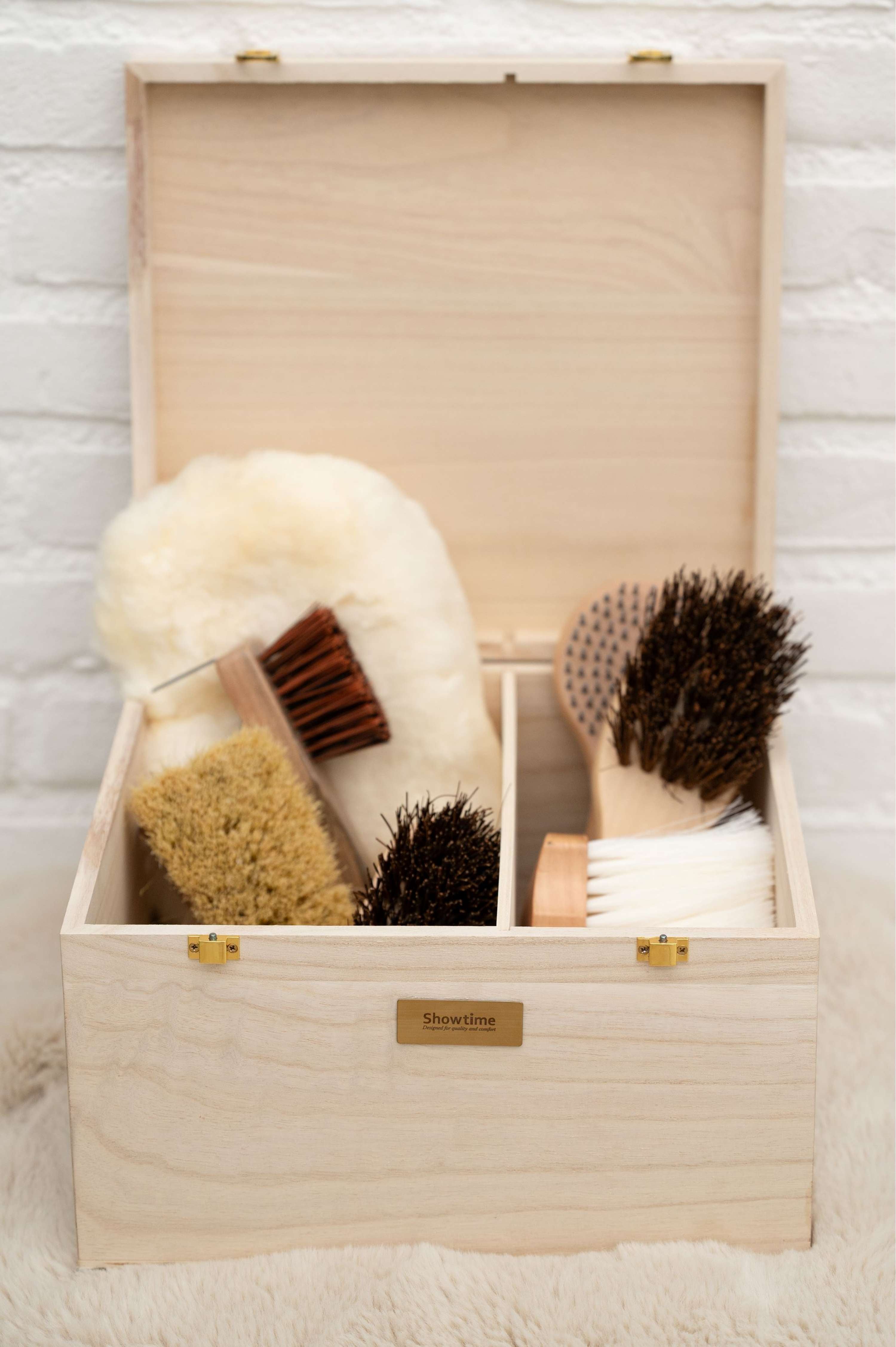 HB Showtime Poetskist Luxe met Borstelset Beige