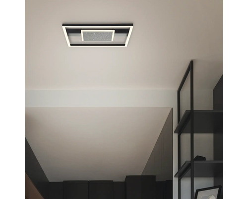 LED plafondlamp 30W 3500 lm 3000 KB 37 cm Reno zwart