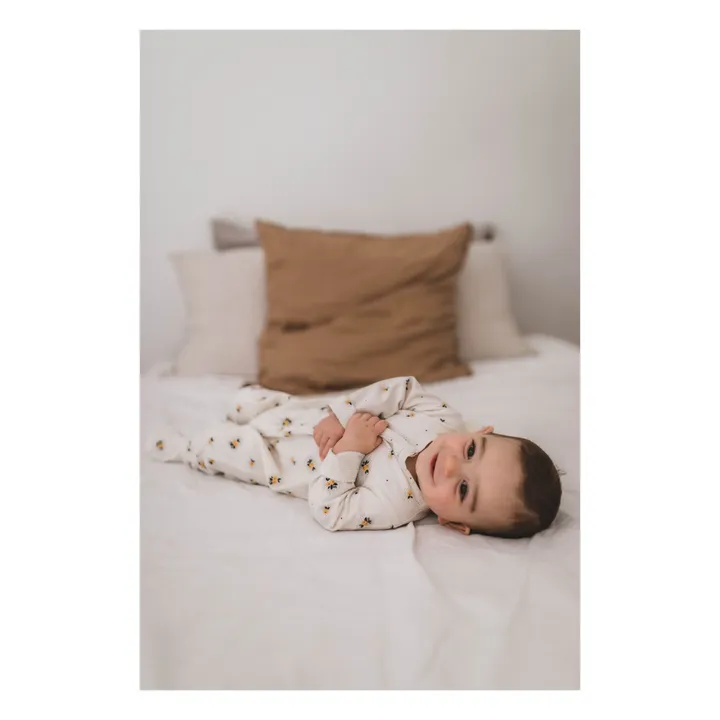 Rose in April Pyjama à pieds en jersey Amalia Pomme | Jaune