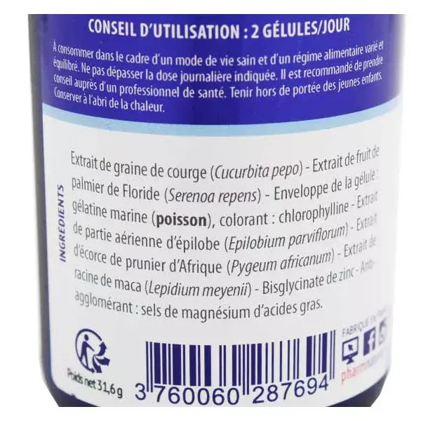 Pharm Nature Micronutrition Próstata 60 cápsulas