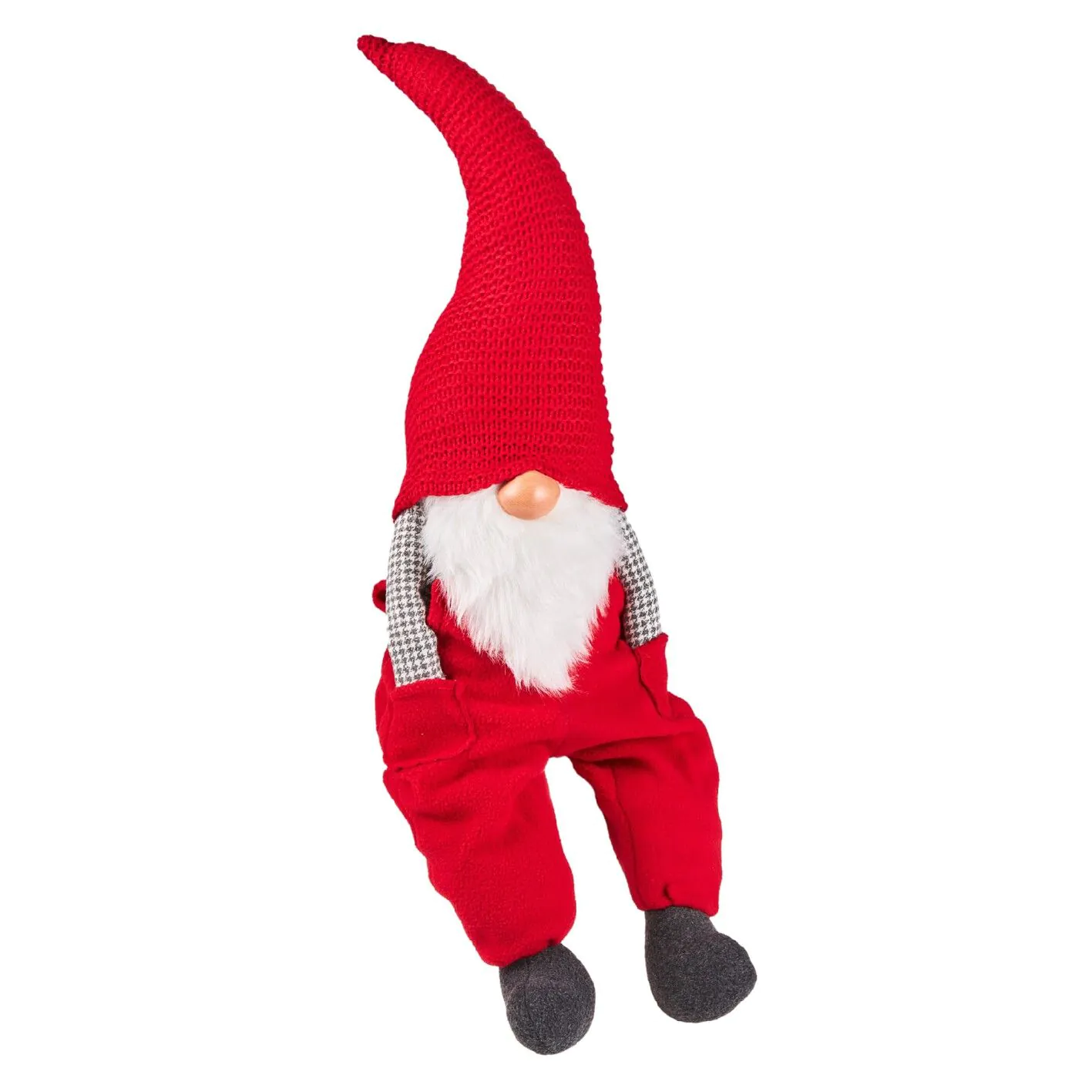 Wichtel mit Hosentaschen, rot, 75 cm