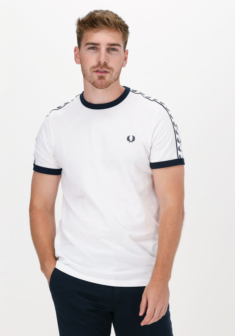 FRED PERRY gebroken wit fred perry t-shirt taped ringer t-shirt
