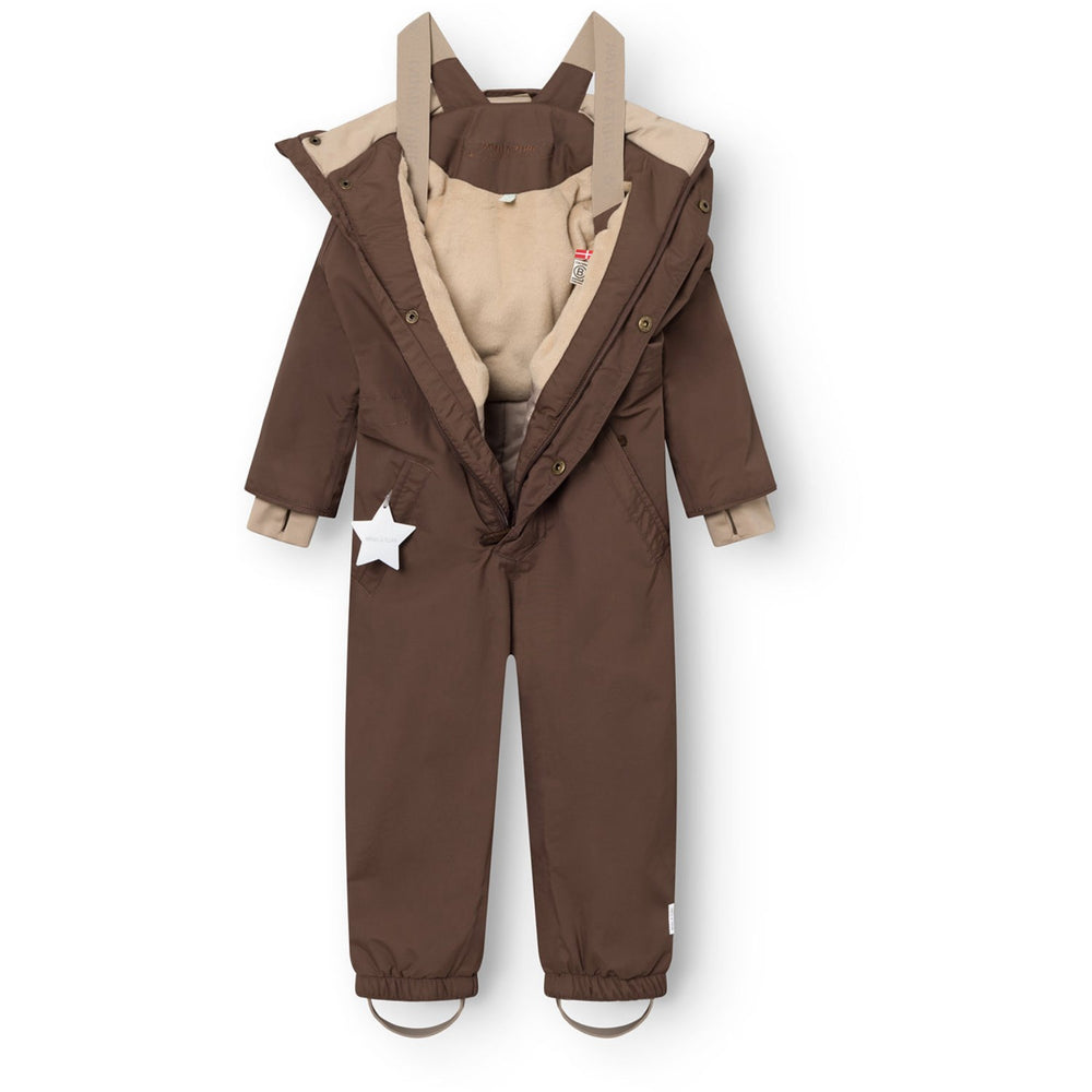 Køb Mini A ture Chestnut Brown Matwanni Fleece Lined Snowsuit. GRS