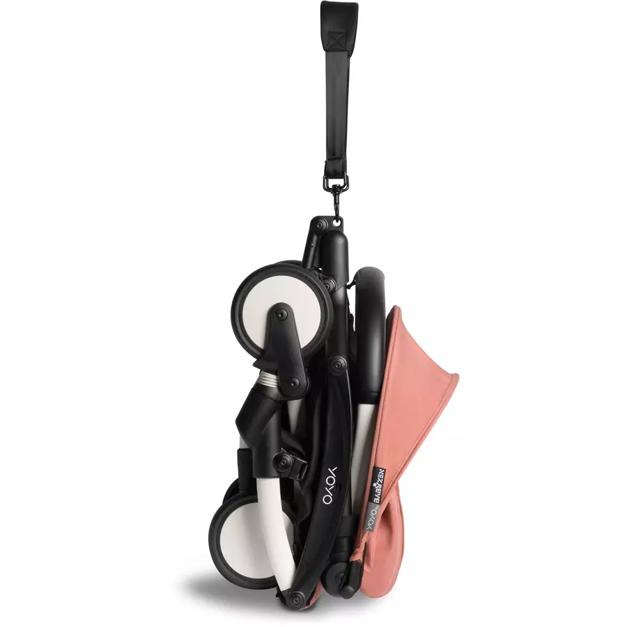 BABYZEN Kinderwagen YOYO2 6+ White mit Textilset Ginger und Backpack YOYO Black