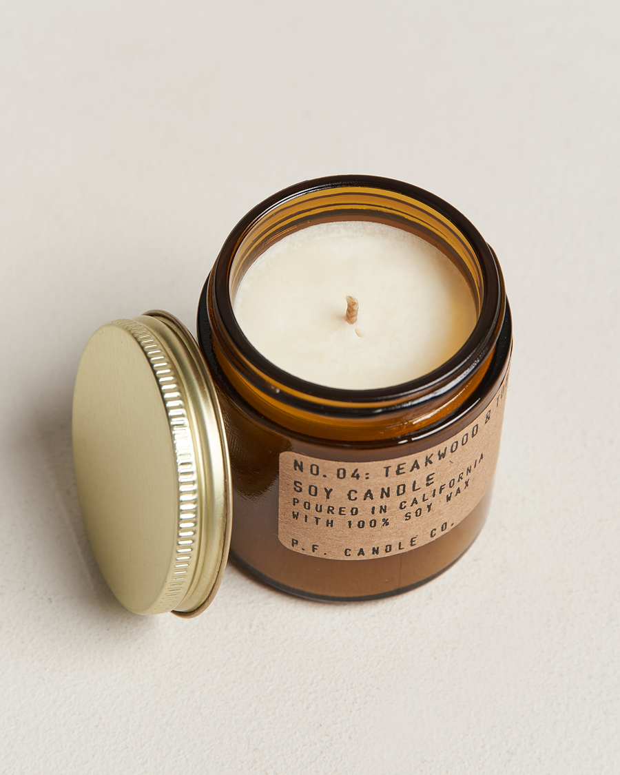 P.F. Candle Co. Soy Candle No. 4 Teakwood & Tobacco 99g