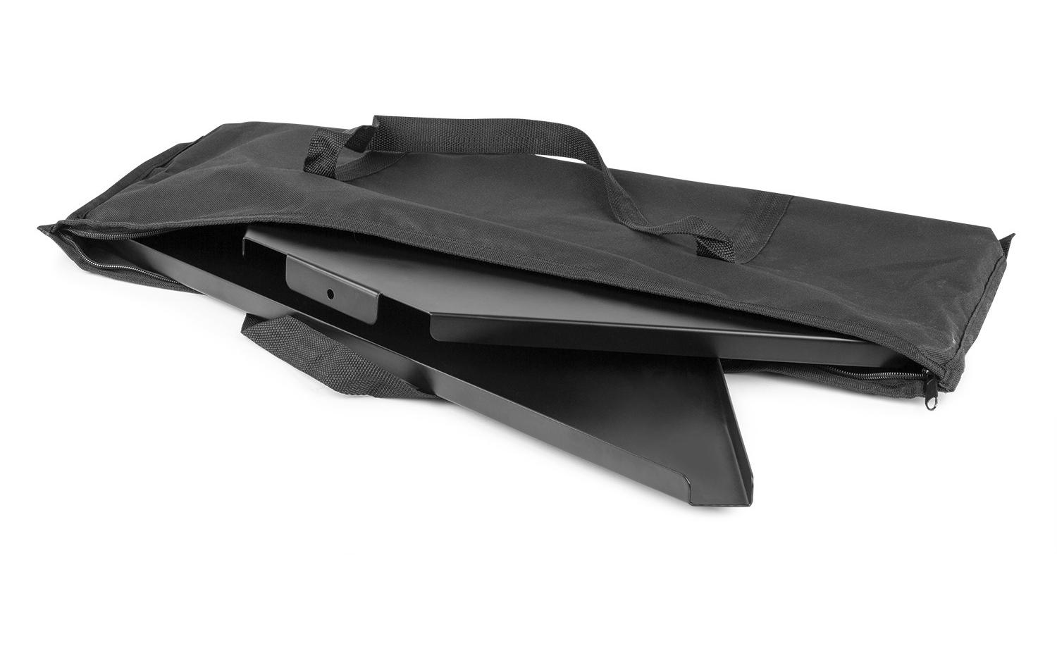 DJ Booth DBC2 Platte 2er-Set, Schwarz2 Eckplatten für DJ-Stand