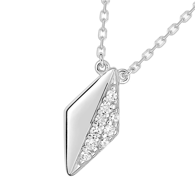 Collier Femme - Oxyde de zirconium - Argent 925 - Longueur : 42 cm