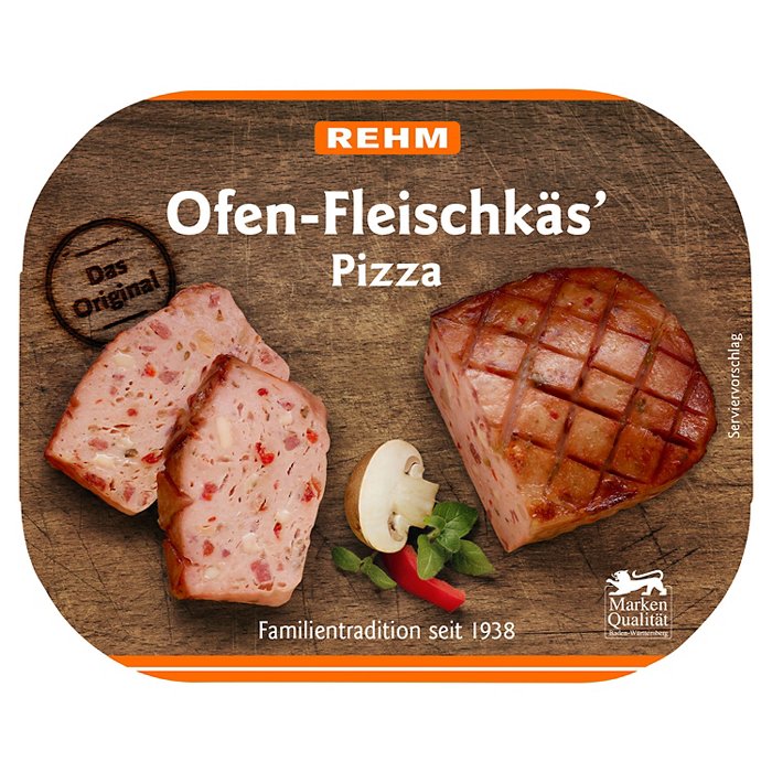 REHM Ofen-Fleischkäse 220 g, Pizza