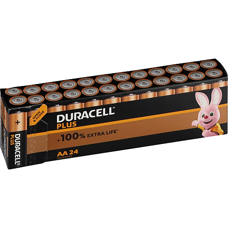 Duracell Plus AA batterier 24-pak