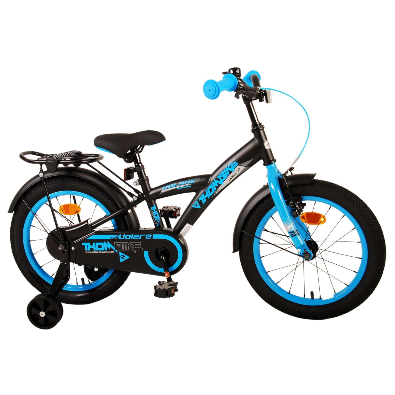 Volare Thombike Fiets - 16 inch - Zwart Blauw