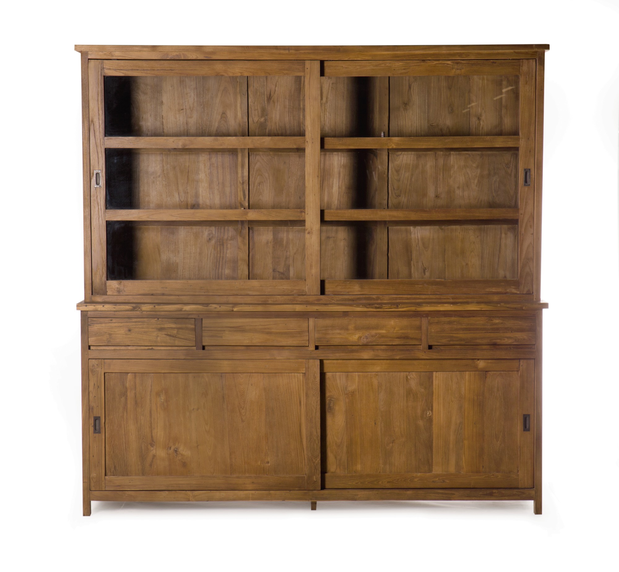 Schrank, Teakholz, B 220 cm, H 220 cm, L 50 cm von fischer's lagerhaus