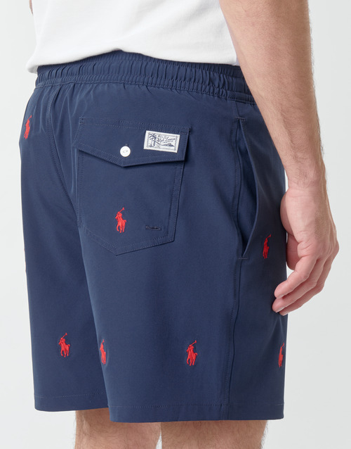 Polo Ralph Lauren - MAILLOT SHORT DE BAIN IMPRIME BRODERIE PONY PLAYER CORDON DE SER Negro