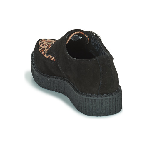 TUK - POINTED CREEPER MONK BUCKLE - Noir / Leopard