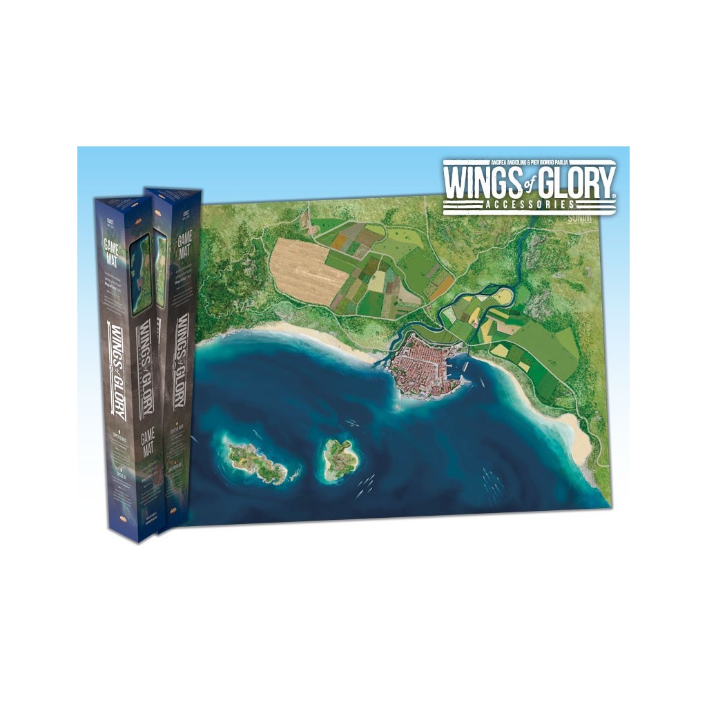 Terrain Mat Tissue - Wings of Glory : Game Mat Coast - 68x98