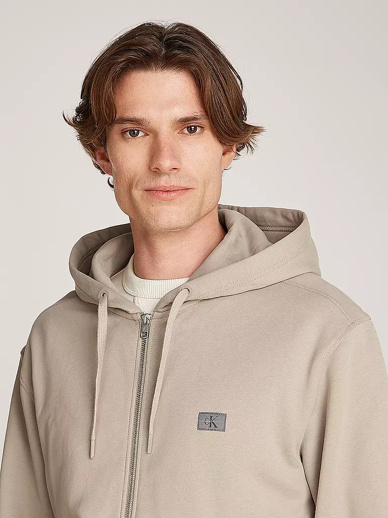 CALVIN KLEIN JEANS Sweatjacke beige