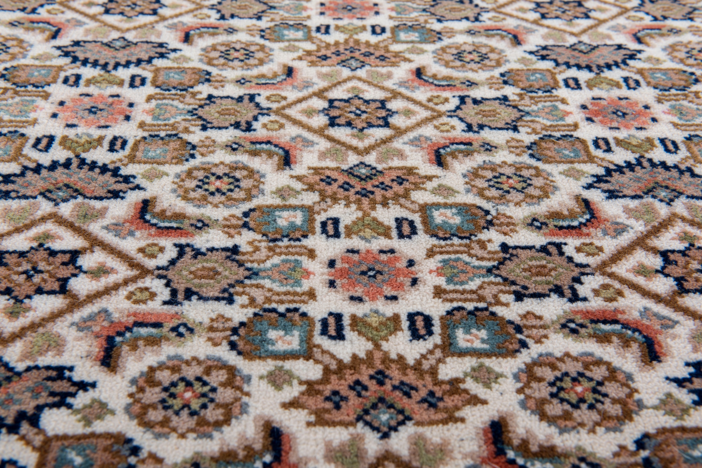 my home Orientteppich »BH Oriantal« rechteckig 12 mm Höhe reine Wolle, handgeknüpft, orientalisches Design, mit Fransen