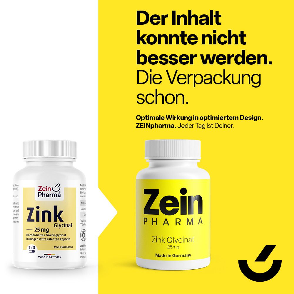 ZeinPharma® Zink Kapseln Chelat 25 mg