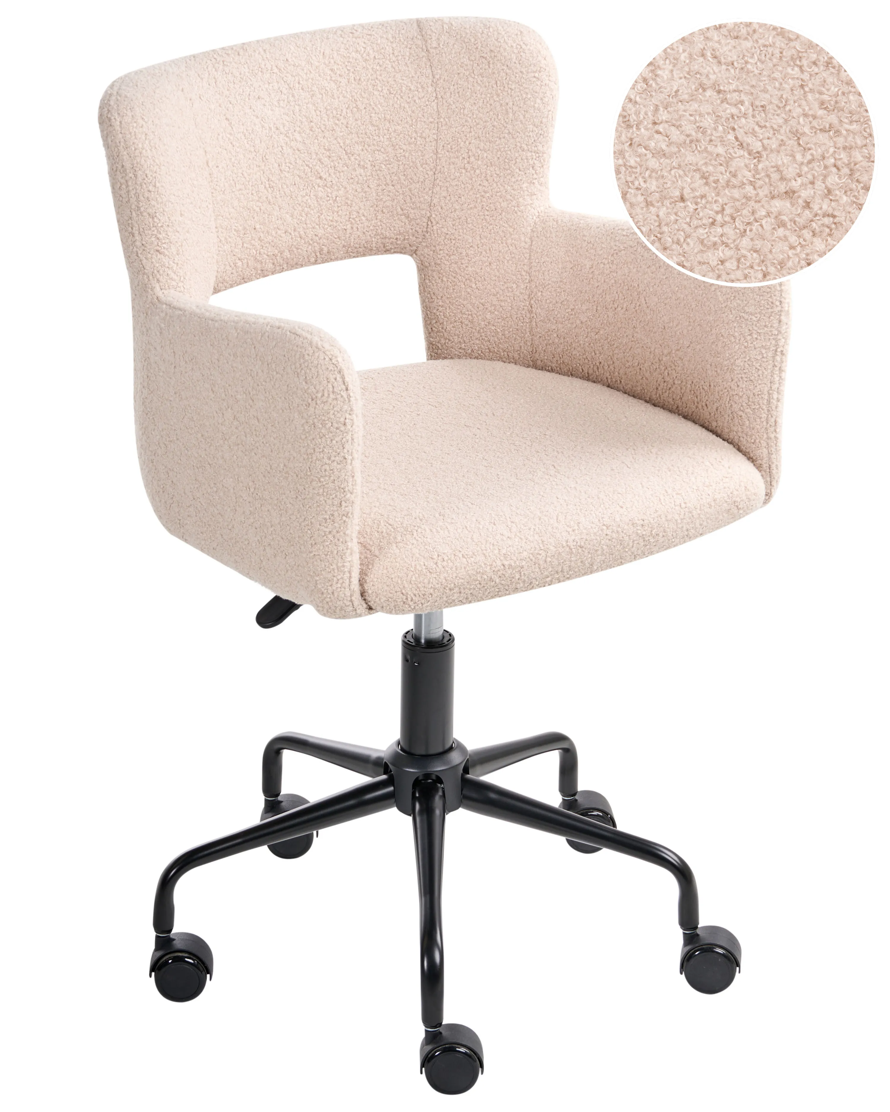 Bureaustoel SANILAC II Bouclé Beige