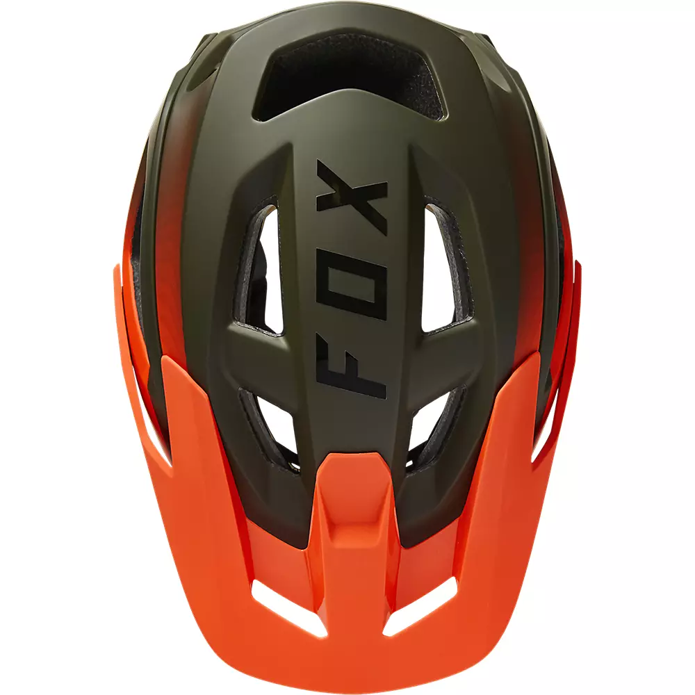 FOX Speedframe Pro MIPS cykelhjelm grøn/orange fade