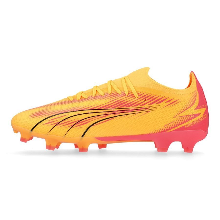 PUMA Ultra Match FG/AG Forever Faster - Sun Stream/Noir/Crépuscule Femme