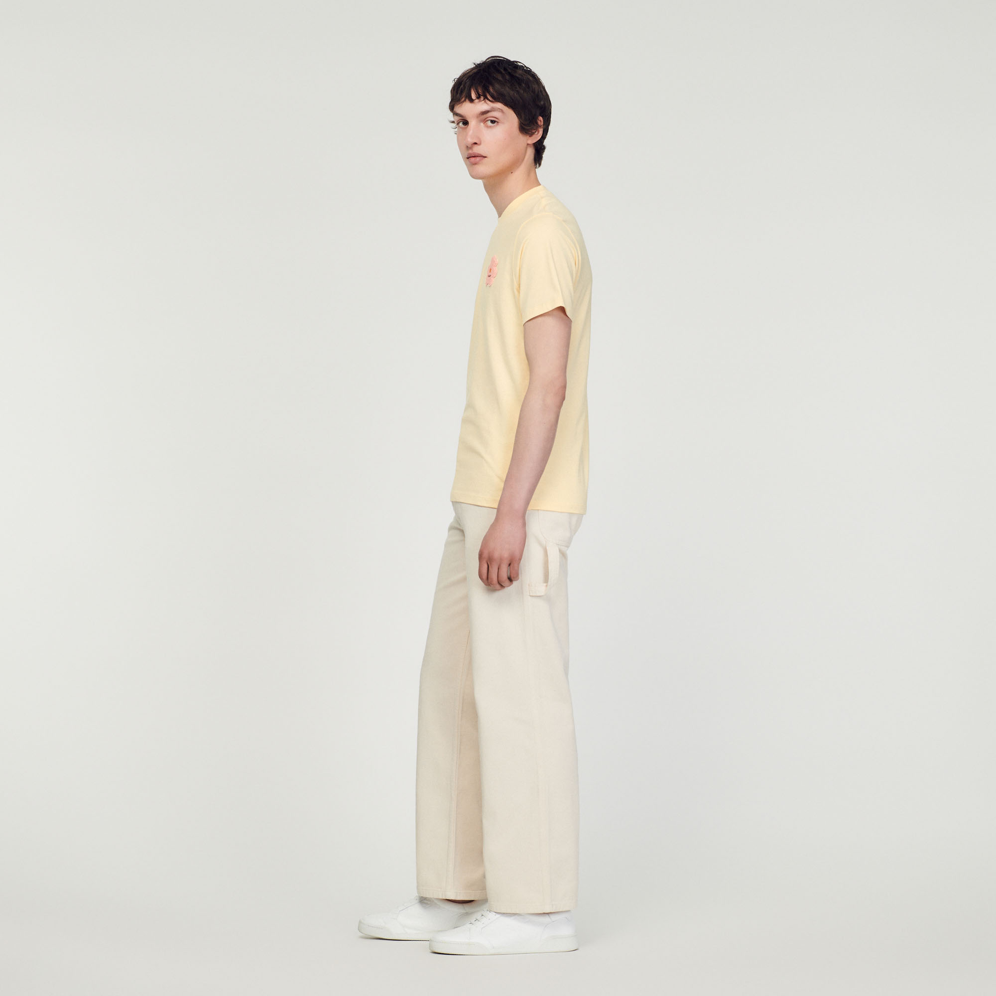 Tee-shirt patch fleur