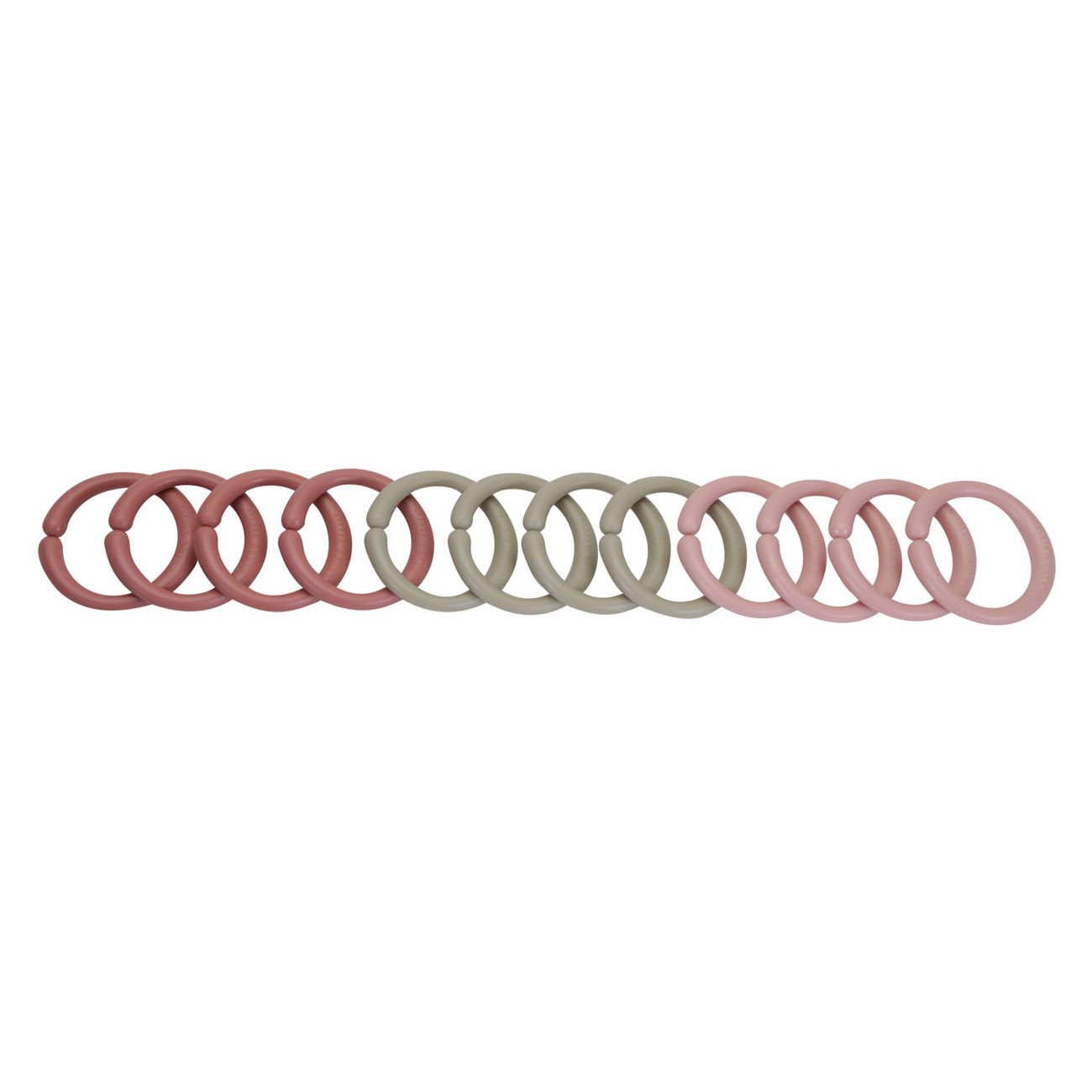 Little Dutch Little Loops Speelgoedringen Roze, 12dlg.