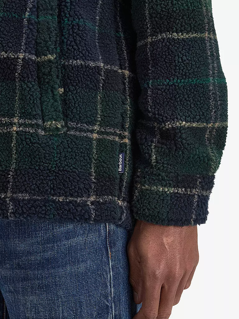 BARBOUR Overshirt BRYSON TARTAN dunkelgrün