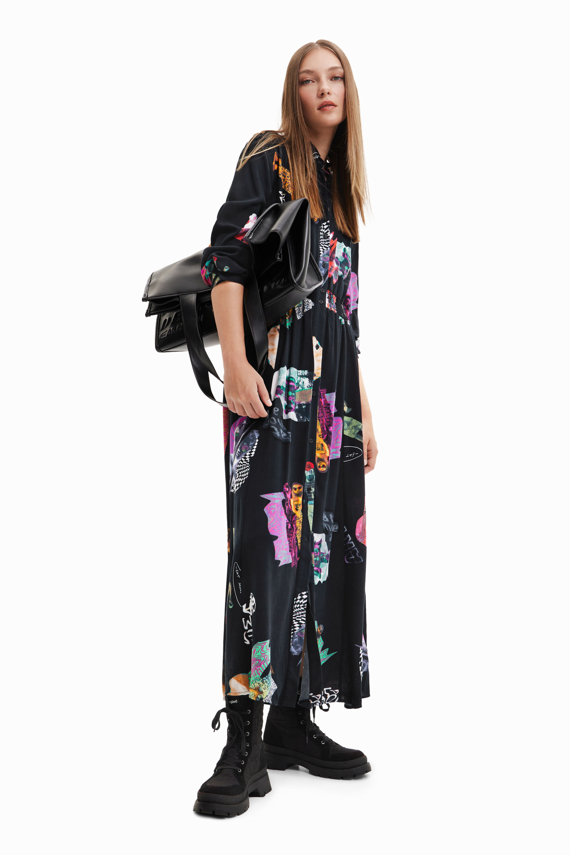 Robe chemise midi