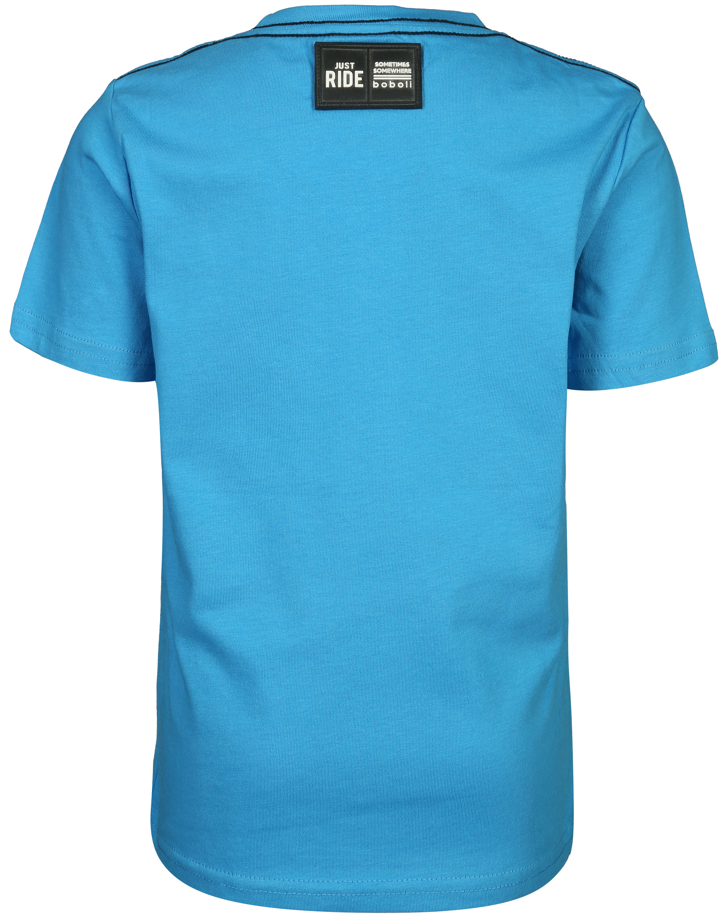 T-Shirt GO CYCLE in cyan