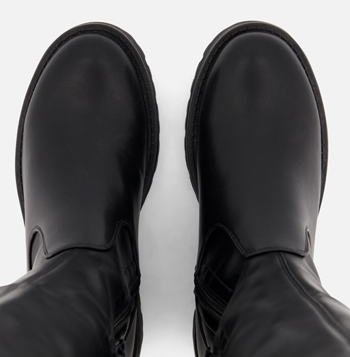 Ann Rocks Overknee hoge laarzen zwart Pu