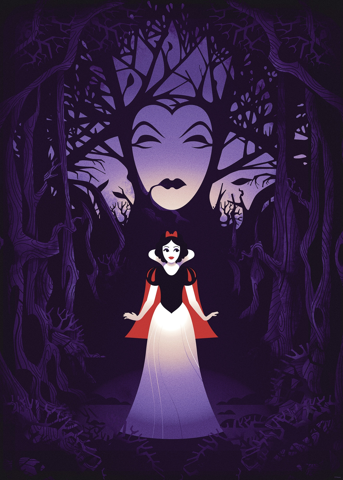 Komar Wandbild »Disney Snow White Evil Queen« Disney Set, 1 Stk. tlg. 50 x 70 cm (Breite x Höhe) - Kinderzimmer, Dekoration