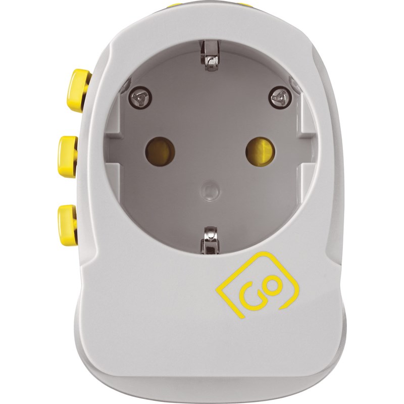Go Travel<br>Worldwide Adaptor + Twin USB-A