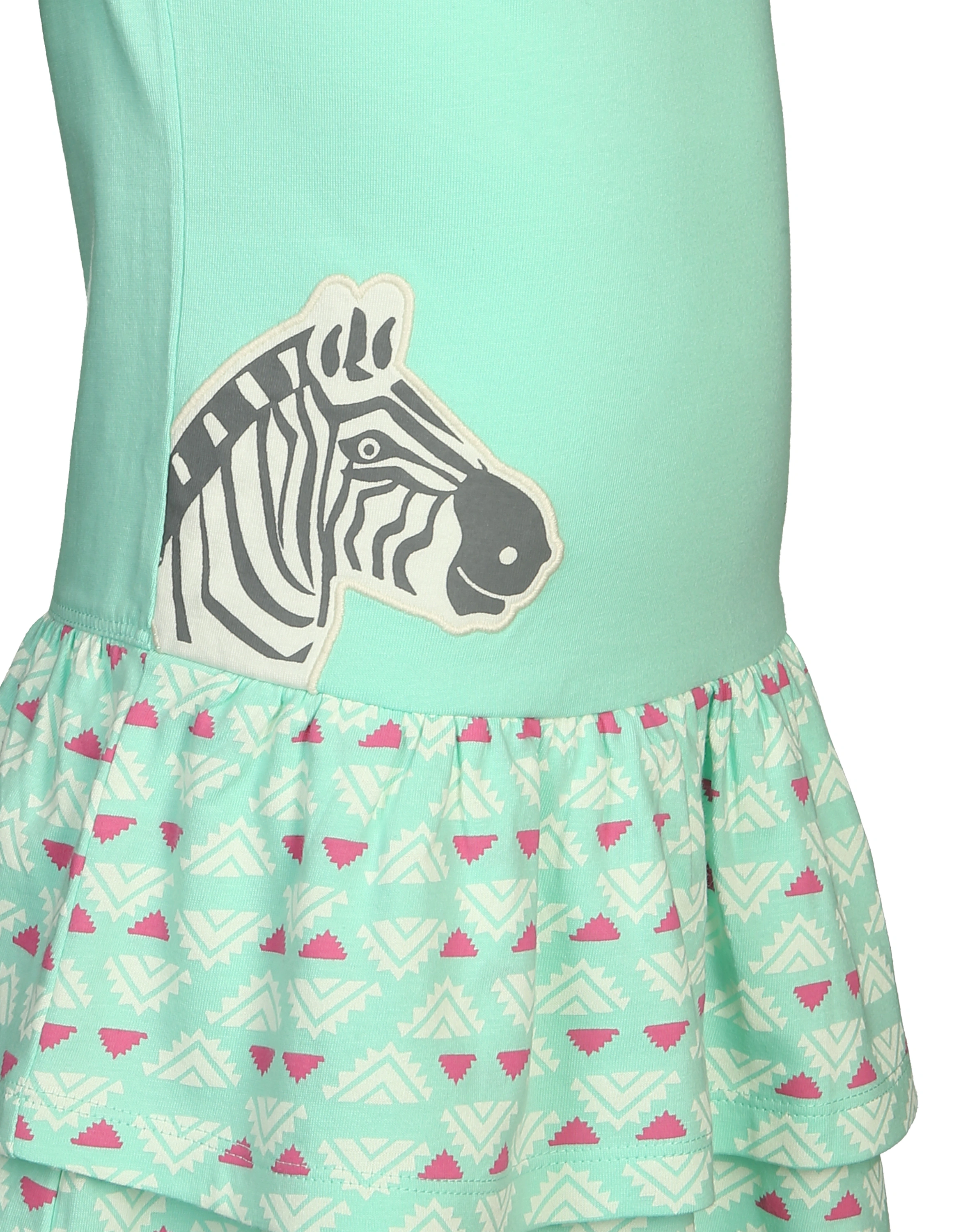Kurzarm-Kleid ZEBRA in mint