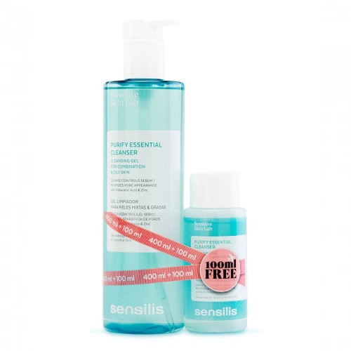 Sensilis Pack Purify Essential Cleanser 400ml   100ml
