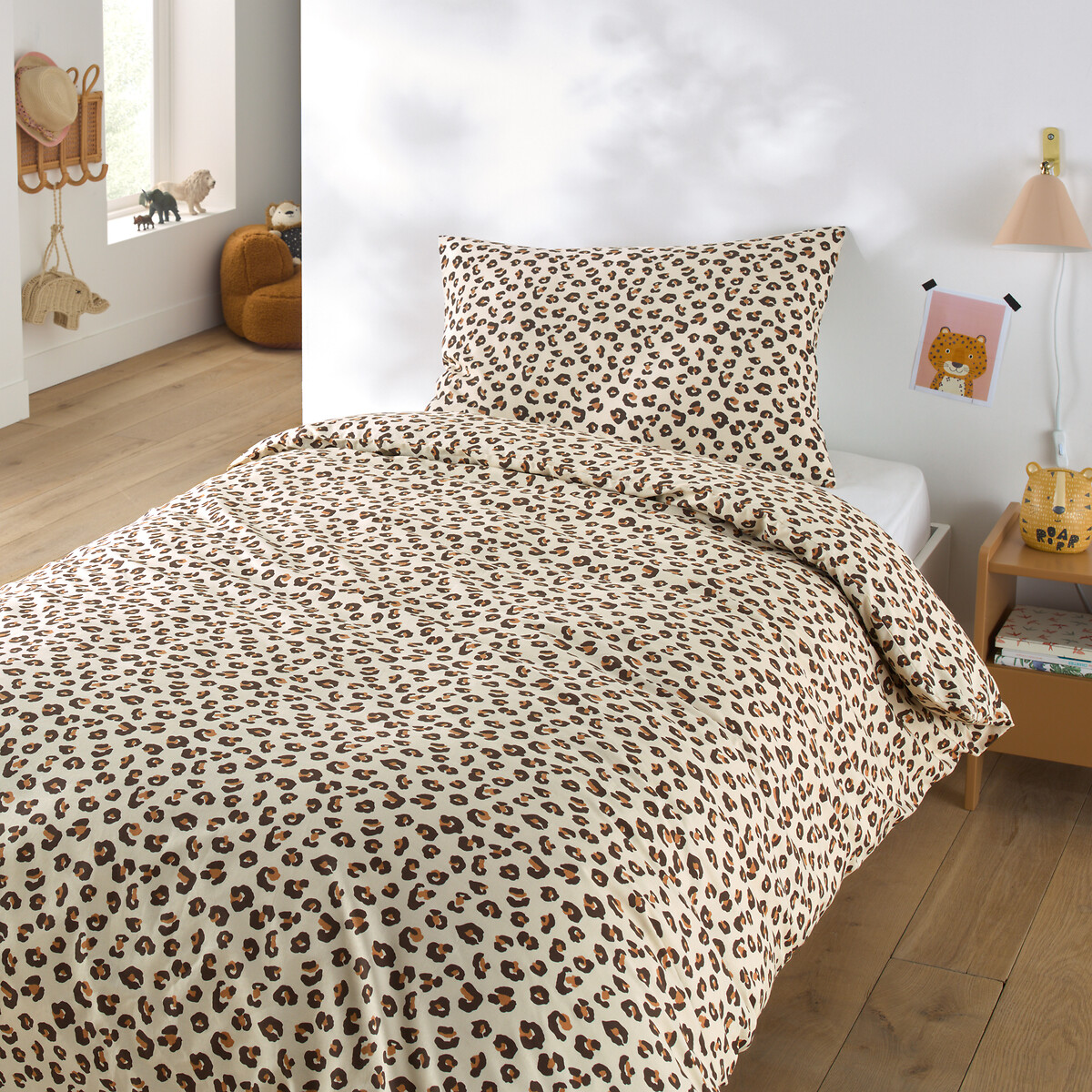LA REDOUTE INTERIEURS<br>Conjunto de cama infantil em algodão, fronha retangular.Leopold