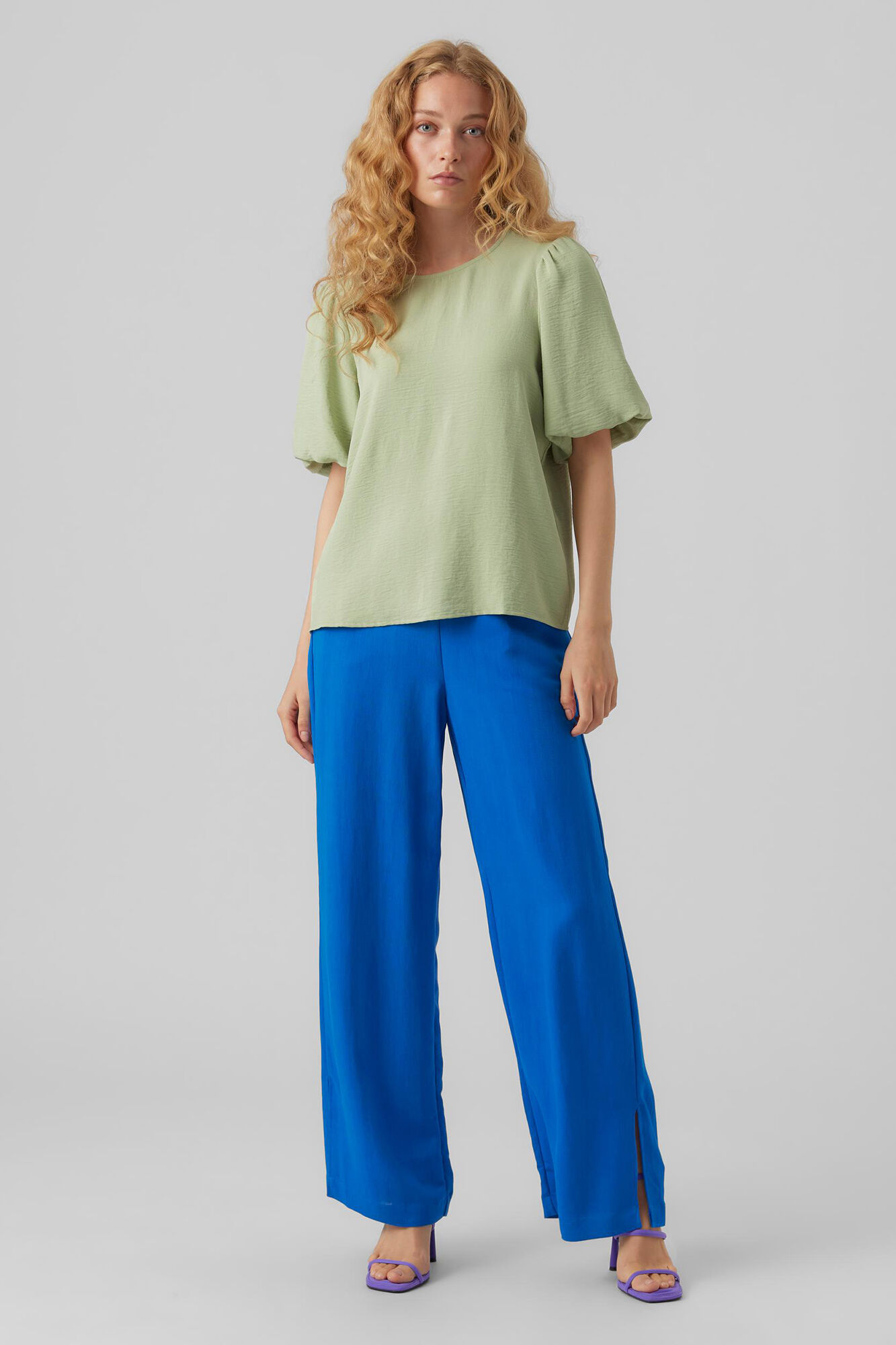 Blusa de manga 3/4 - Verde