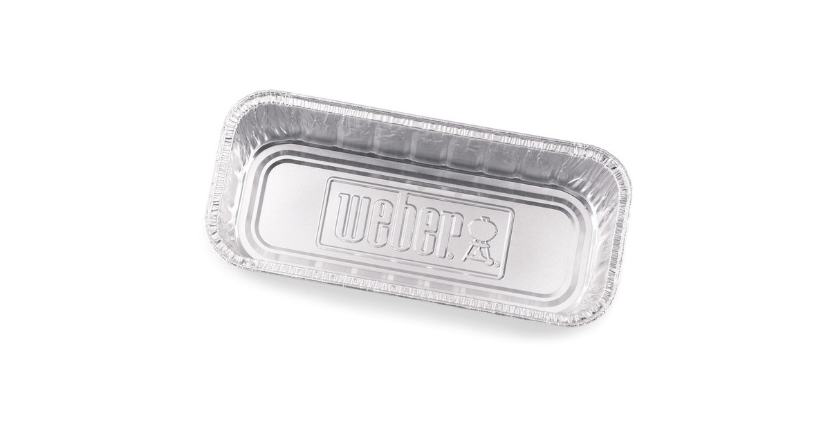 WeberAluminium lekbakjes druipschaal  (Zilver, 10 stuks)