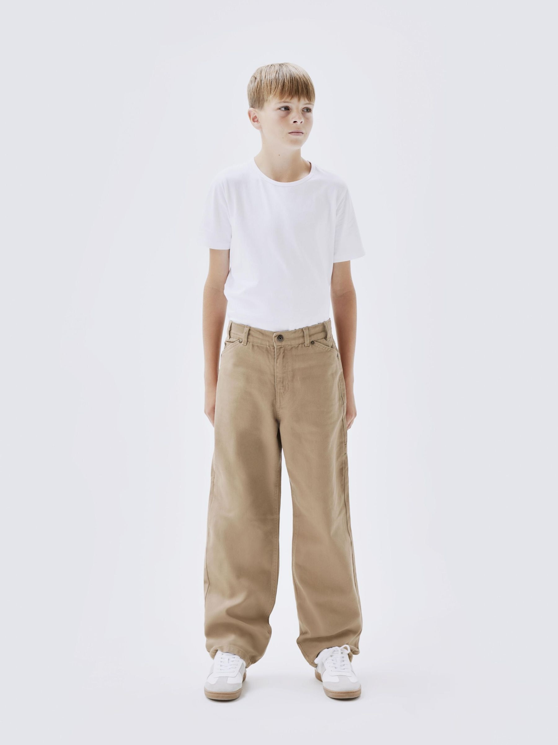 Name It 5-Pocket-Hose »NKMRYAN – Straight-Fit Hose, einfach kombinierbar«  unifarben, casual, straight fit, Twill