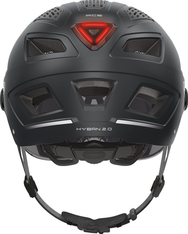Abus Hyban 2 0 Ace Velvet Black Helm met Helder Vizier